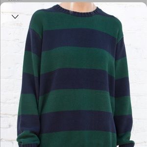 Brianna cotton thick stripe sweater